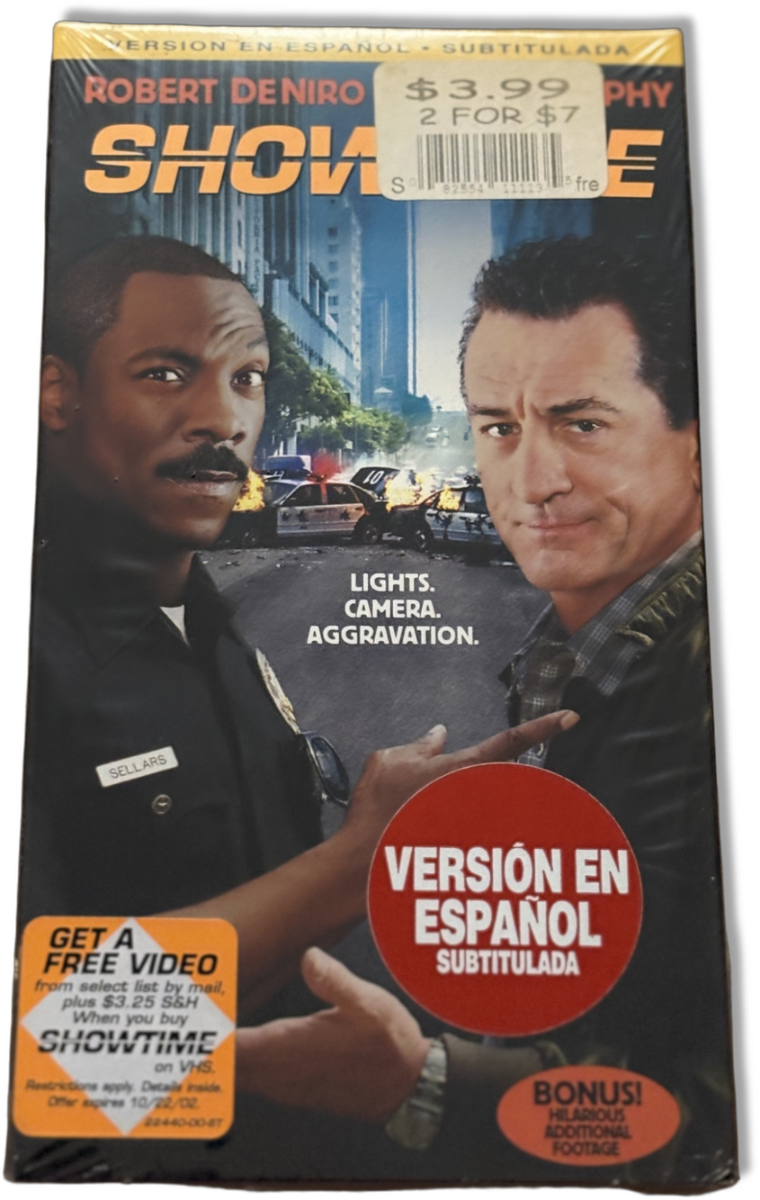 Showtime VHS (2002) Eddie Murphy Robert De Niro - Versión en Español Subtitulada